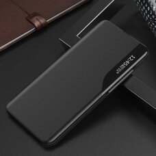 Atverčiamas dėklas Eco Leather View skirta Samsung Galaxy Note 20 Juodas