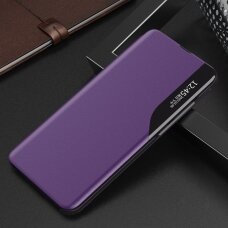 Atverčiamas Dėklas Eco Leather View Case  Xiaomi Mi 10 Pro / Xiaomi Mi 10 Violetinis