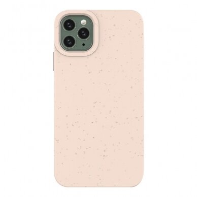 Dėklas Eco iPhone 11 Pro Max Silicone Cover Rožinis