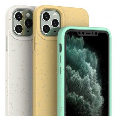 Dėklas Eco iPhone 11 Pro Max Silicone Cover Baltas 1