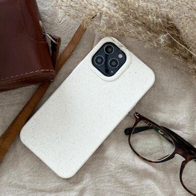 Dėklas Eco iPhone 11 Pro Max Silicone Cover Baltas 3