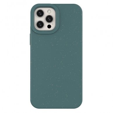 Dėklas Eco iPhone 12 Pro Max Silicone Cover Žalias
