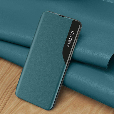 Atverčiamas dėklas Eco Leather View skirta Huawei P40 Pro Žalias 7