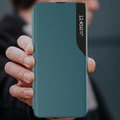 Atverčiamas dėklas Eco Leather View skirta Huawei P40 Pro Žalias 8