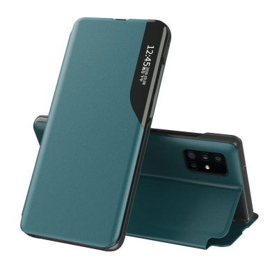 Atverčiamas dėklas Eco Leather View skirta Huawei P40 Pro Žalias