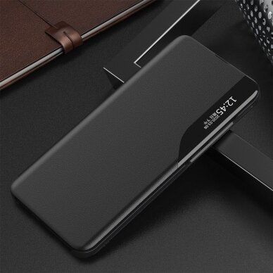 Atverčiamas dėklas Eco Leather View skirta Xiaomi Poco M3 Juodas 1