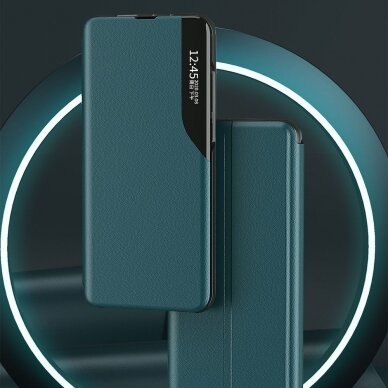 Atverčiamas dėklas Eco Leather View skirta Xiaomi Poco M3 Juodas 2