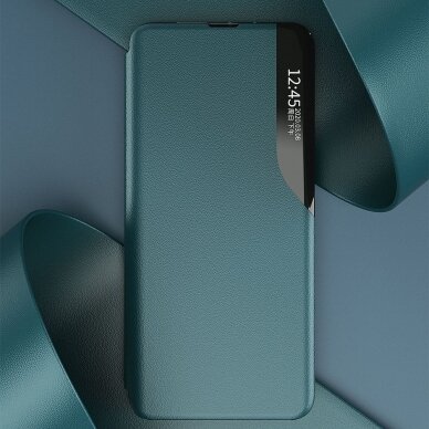 Atverčiamas dėklas Eco Leather View skirta Xiaomi Poco M3 Juodas 4