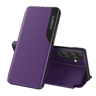 Eco leather view pastatymo funkcija Samsung Galaxy A26 - violetinis Eco leather view pastatymo funkcija Samsung Galaxy A26 - violetinis