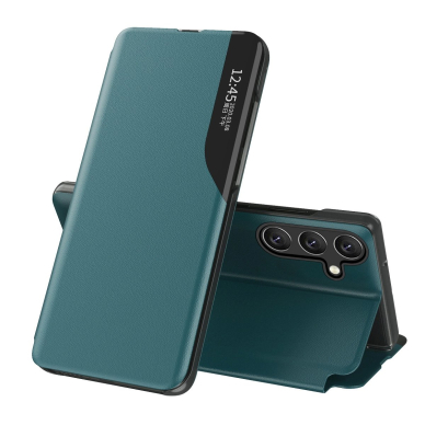 Eco leather view pastatymo funkcija Samsung Galaxy A36 - žalias
