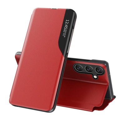 Eco leather view pastatymo funkcija Samsung Galaxy A36 - raudonas