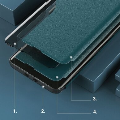 Dėklas Eco Leather View Xiaomi Redmi K40 Pro + / K40 Pro / K40 / Poco F3 Purpurinis 11
