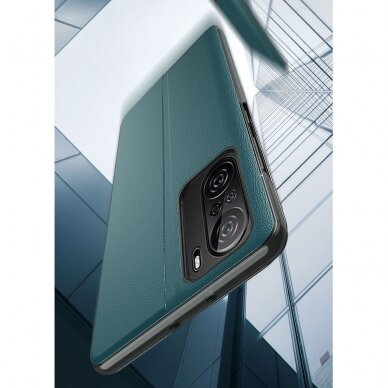 Dėklas Eco Leather View Xiaomi Redmi K40 Pro + / K40 Pro / K40 / Poco F3 Purpurinis 3