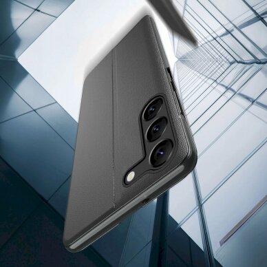 Atverčiamas dėklas Eco Leather ViewSamsung S24+ Juodas 2 Atverčiamas dėklas Eco Leather ViewSamsung S24+ Juodas 2