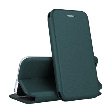 Eko odos dėklas Elegant Wallet Samsung S926 S24 Plus tamsiai žalias Eko odos dėklas Elegant Wallet Samsung S926 S24 Plus tamsiai žalias