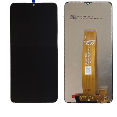 Ekranas Samsung A047 A04s su lietimui jautriu stikliuku juodas ORG