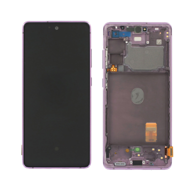 Ekranas Samsung G780 S20 FE su lietimui jautriu stikliuku ir rėmeliu originalus Cloud Lavender (service pack)