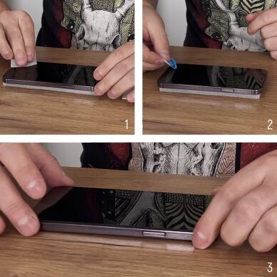 Ekrano apsauga Wozinsky super durable Full Glue iPhone 14 Pro Juodais kraštais 9