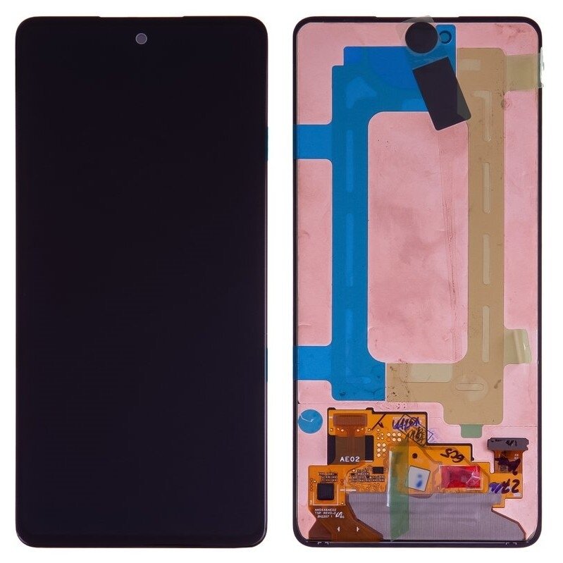 Ekranas Samsung A536 A53 5G su lietimui jautriu stikliuku ir rėmeliu juodas OLED (real size) Ekranas Samsung A536 A53 5G su lietimui jautriu stikliuku ir rėmeliu juodas OLED (real size)