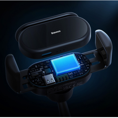 Laikiklis su saulės baterijomis Baseus T-Space - Juodas 13 Laikiklis su saulės baterijomis Baseus T-Space - Juodas 13