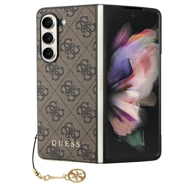 Dėklas Guess GUHCZFD5GF4GBR F946 Z Fold5 Rudas hardcase 4G Charms Collection Dėklas Guess GUHCZFD5GF4GBR F946 Z Fold5 Rudas hardcase 4G Charms Collection