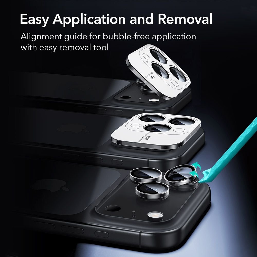 iPhone 14 Pro / Pro Max / 15 Pro / Pro Max / 16 Pro / Pro Max / 17 Pro / Pro Max ESR Armorite kameros apsauga – skaidri 7