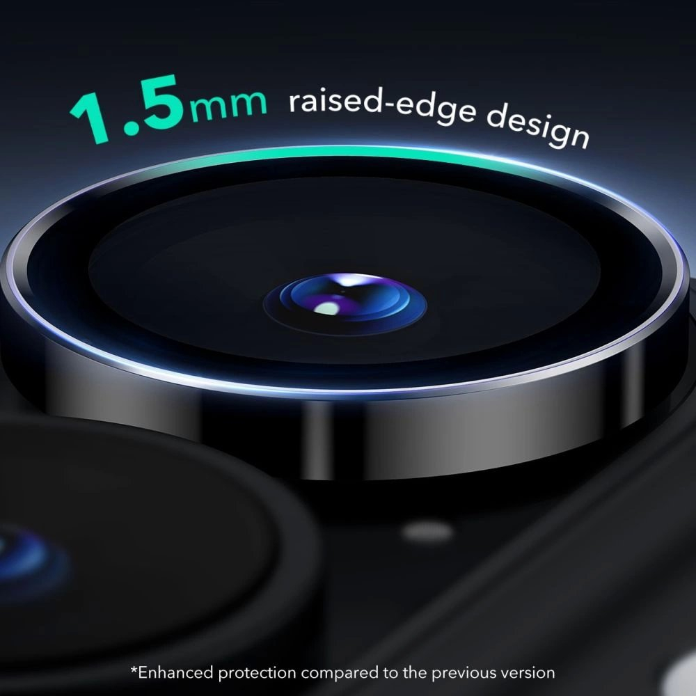 ESR Armorite Apsauginis stiklas iPhone 16 / 16 Plus Camera - Juodas 2 ESR Armorite Apsauginis stiklas iPhone 16 / 16 Plus Camera - Juodas 2