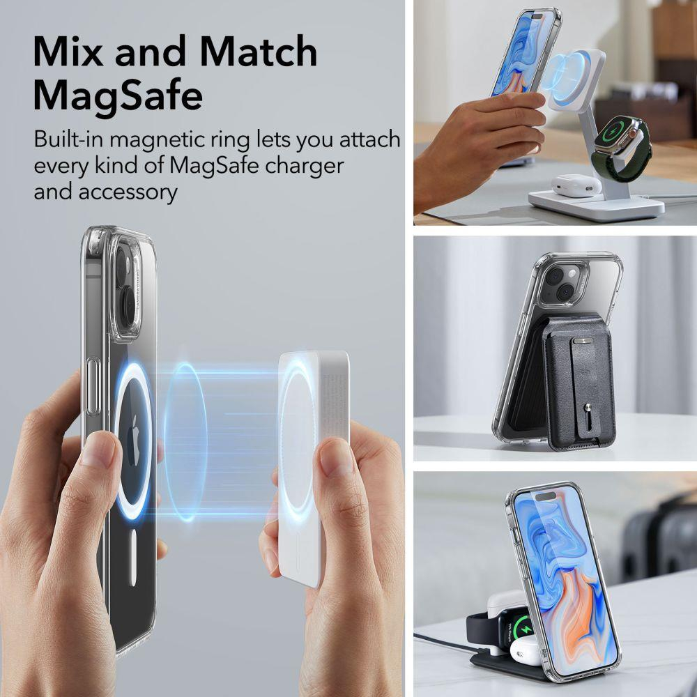 Dėklas ESR CH HALOLOCK MAGSAFE IPHONE 15 Permatomas 8 Dėklas ESR CH HALOLOCK MAGSAFE IPHONE 15 Permatomas 8