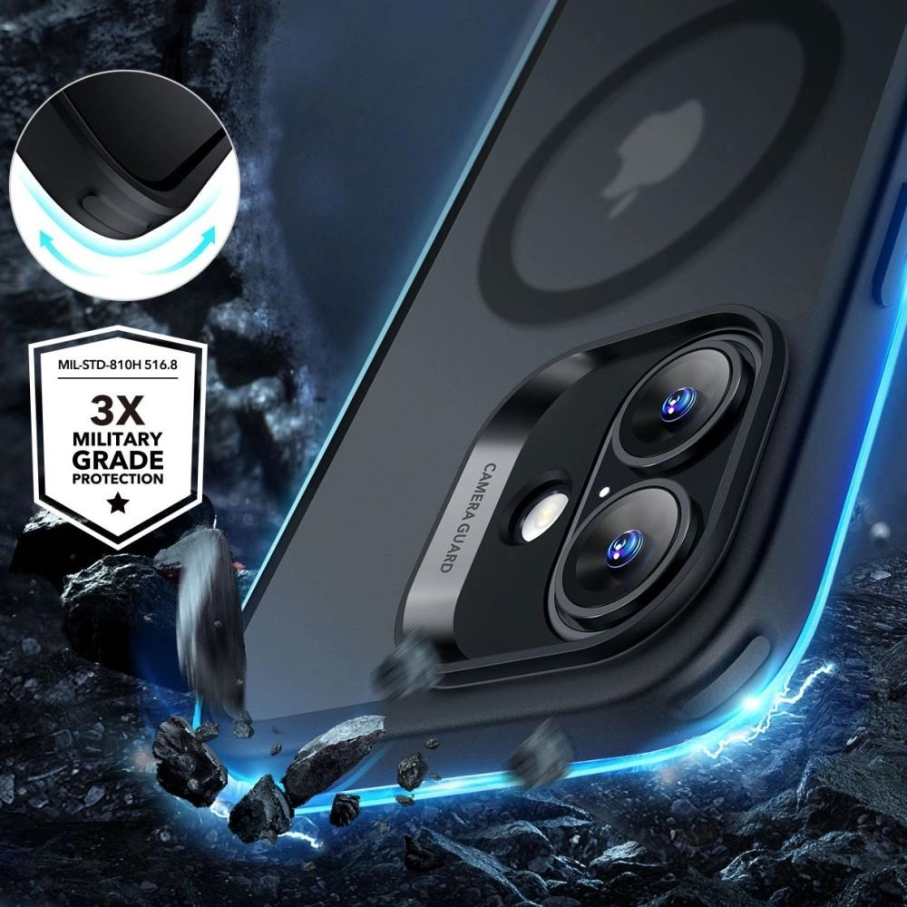 Dėklas ESR Classic Hybrid Halolock MagSafe + Apsauginis stiklas iPhone 16 2 Dėklas ESR Classic Hybrid Halolock MagSafe + Apsauginis stiklas iPhone 16 2