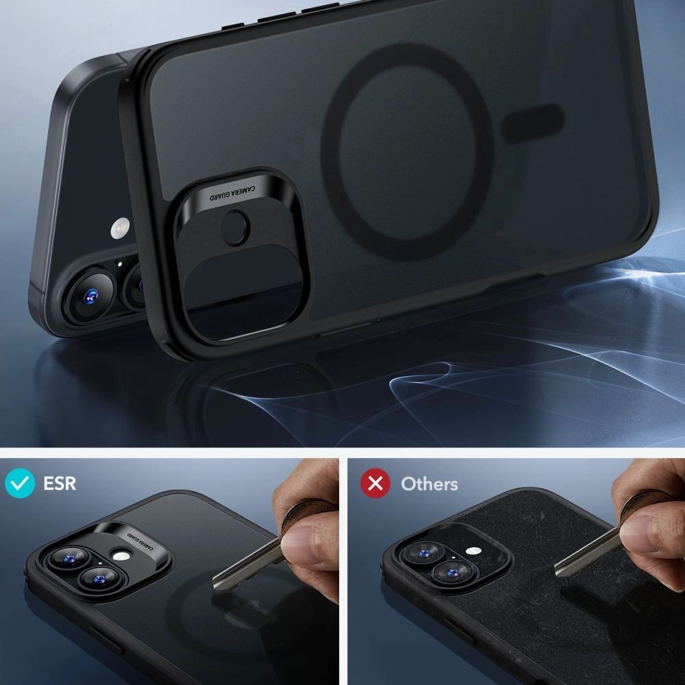 Dėklas ESR Classic Hybrid Halolock MagSafe + Apsauginis stiklas iPhone 16 5 Dėklas ESR Classic Hybrid Halolock MagSafe + Apsauginis stiklas iPhone 16 5