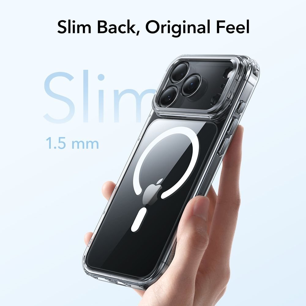 iPhone 17 Pro Max ESR Classic Hybrid Kickstand MagSafe dėklas – skaidrus 4