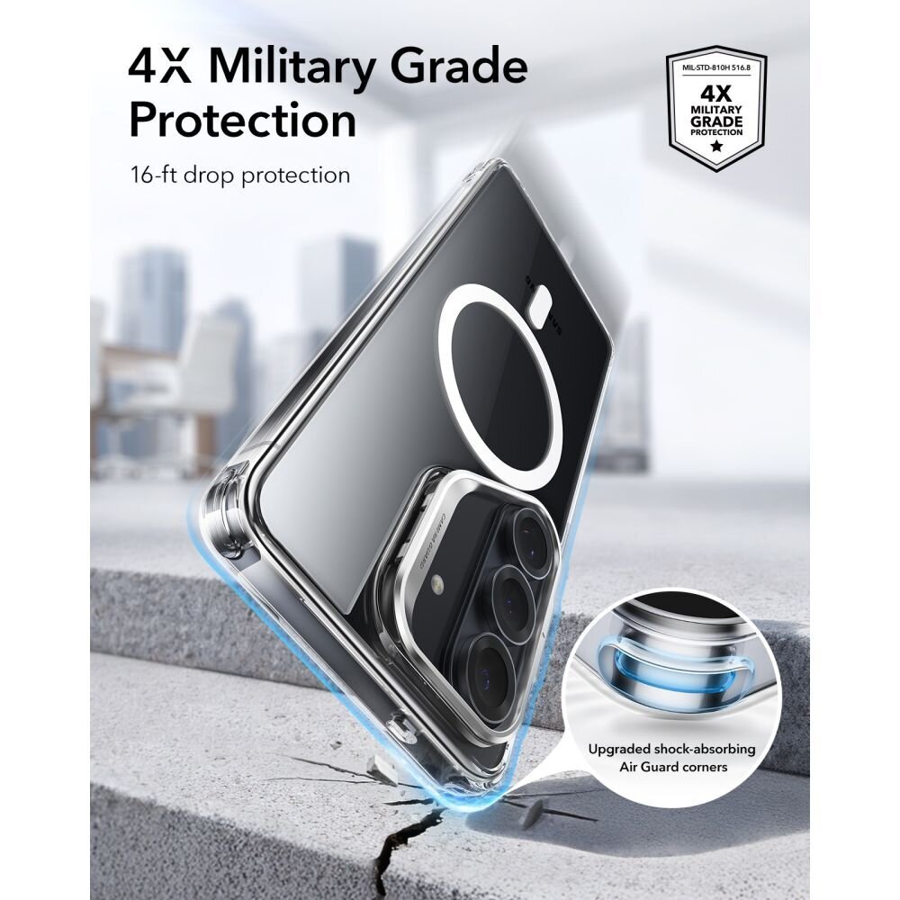 Samsung Galaxy S26 ESR Classic Hybrid Kickstand MagSafe dėklas – skaidrus 4