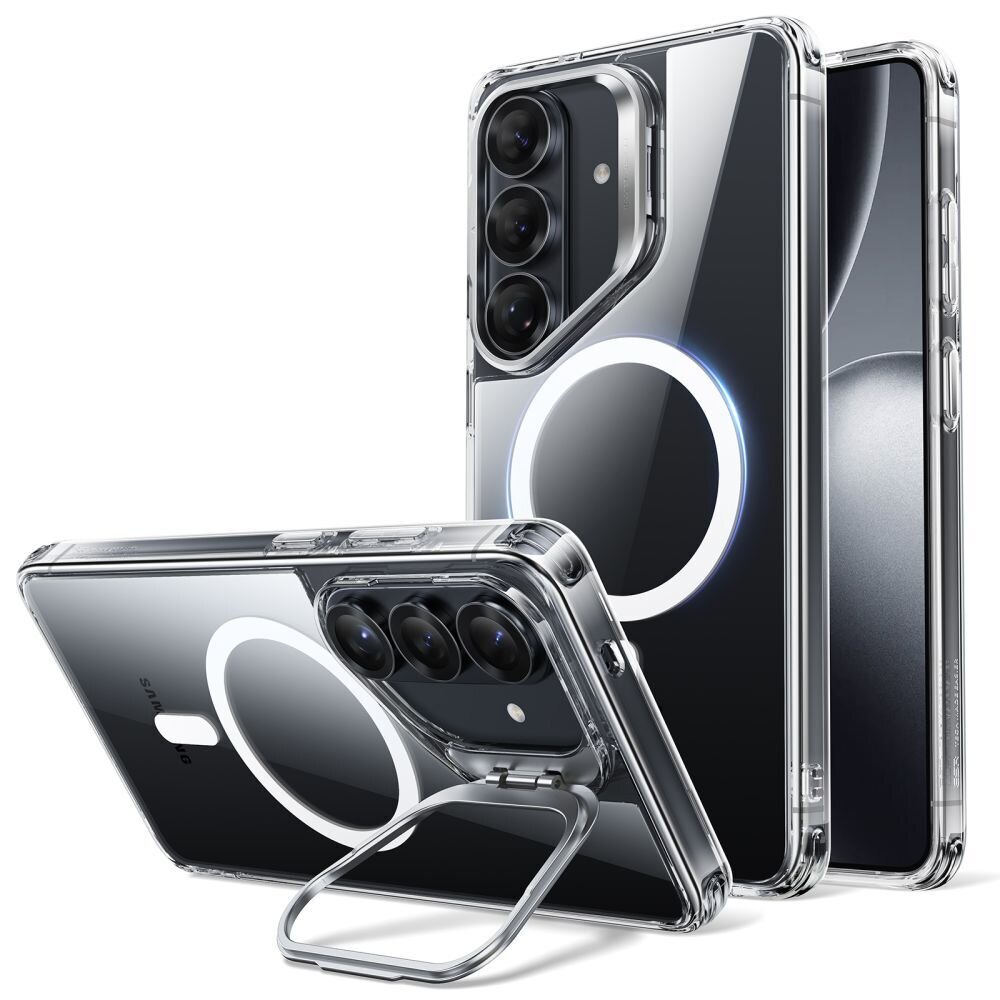 Samsung Galaxy S26 ESR Classic Hybrid Kickstand MagSafe dėklas – skaidrus