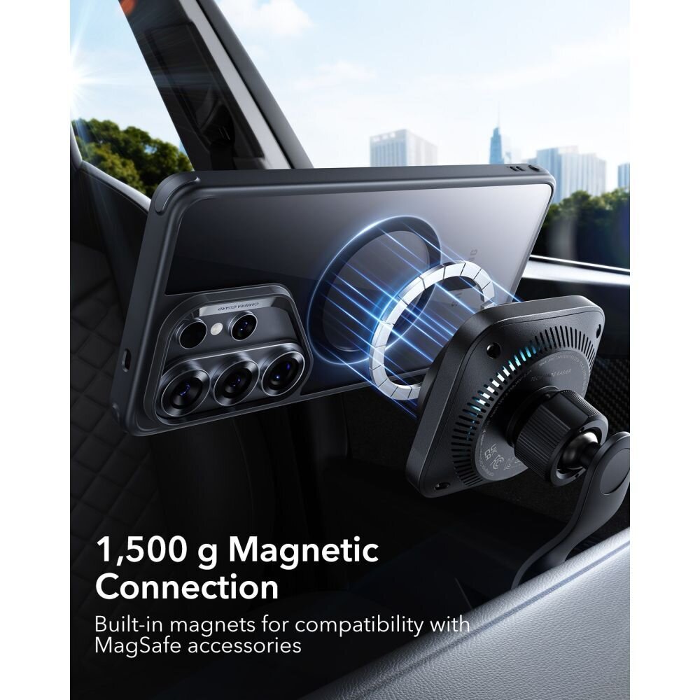 Samsung Galaxy S26 Ultra ESR Classic Hybrid MagSafe dėklas – juodas skaidrus 7