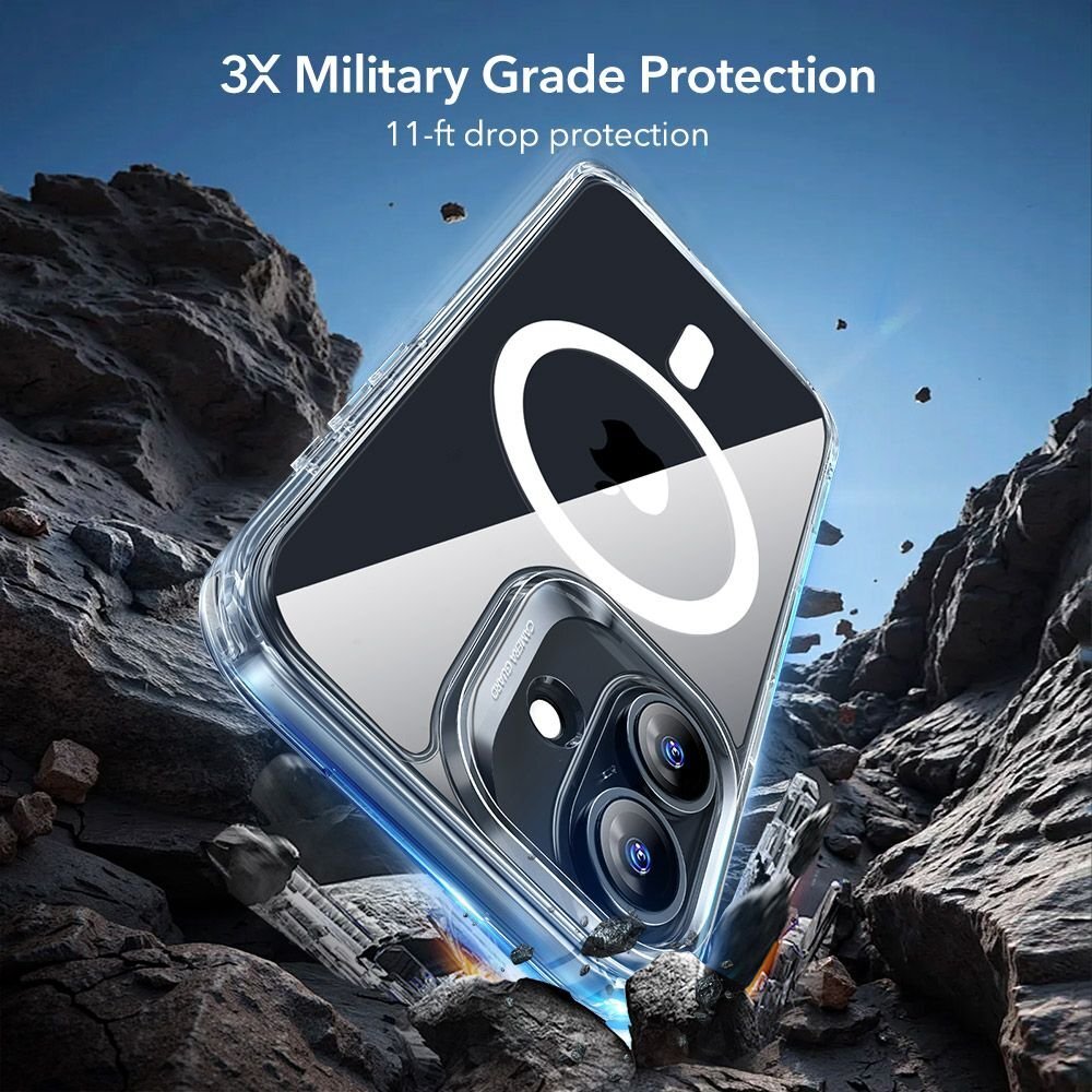 iPhone 17 ESR Classic Hybrid MagSafe + grūdinto stiklo rinkinys – skaidrus 3