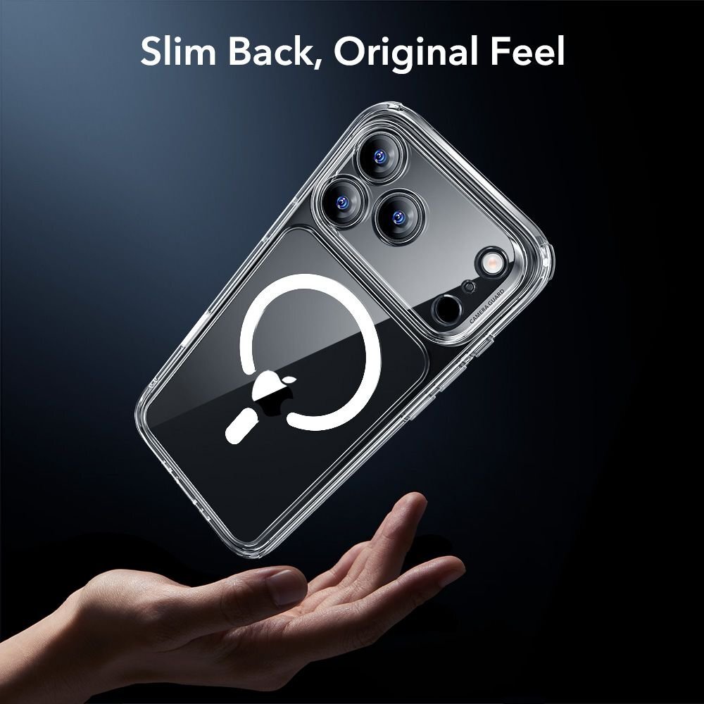 iPhone 17 Pro Max ESR Classic Hybrid MagSafe + grūdinto stiklo rinkinys – skaidrus 7