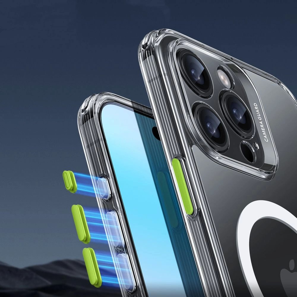 ESR Classic Pro Set Halolock MagSafe Dėklas iPhone 16 Pro Max - skaidrus 5 ESR Classic Pro Set Halolock MagSafe Dėklas iPhone 16 Pro Max - skaidrus 5