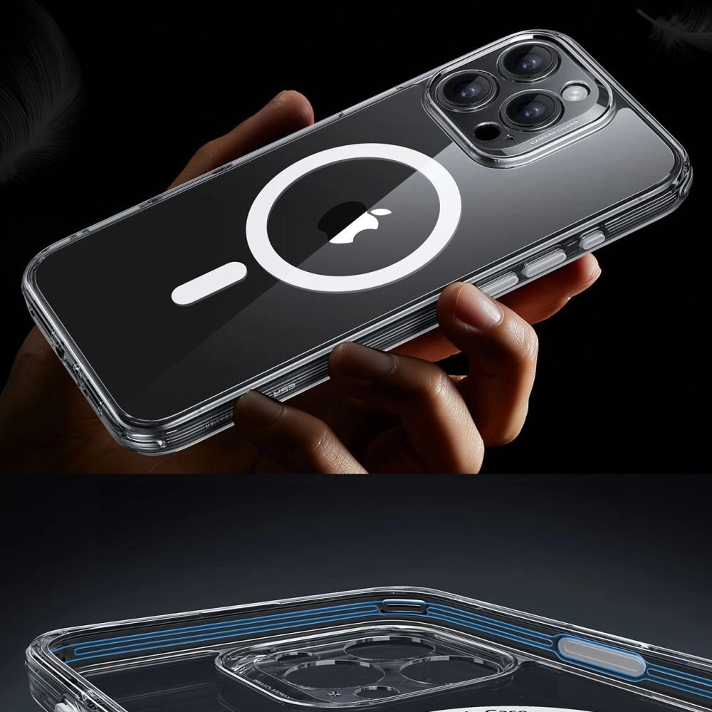 ESR Classic Pro Set Halolock MagSafe Dėklas iPhone 16 Pro Max - skaidrus 6 ESR Classic Pro Set Halolock MagSafe Dėklas iPhone 16 Pro Max - skaidrus 6