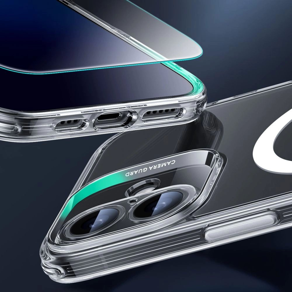ESR Classic Pro Set Halolock MagSafe iPhone 16 Case - skaidrus 4 ESR Classic Pro Set Halolock MagSafe iPhone 16 Case - skaidrus 4