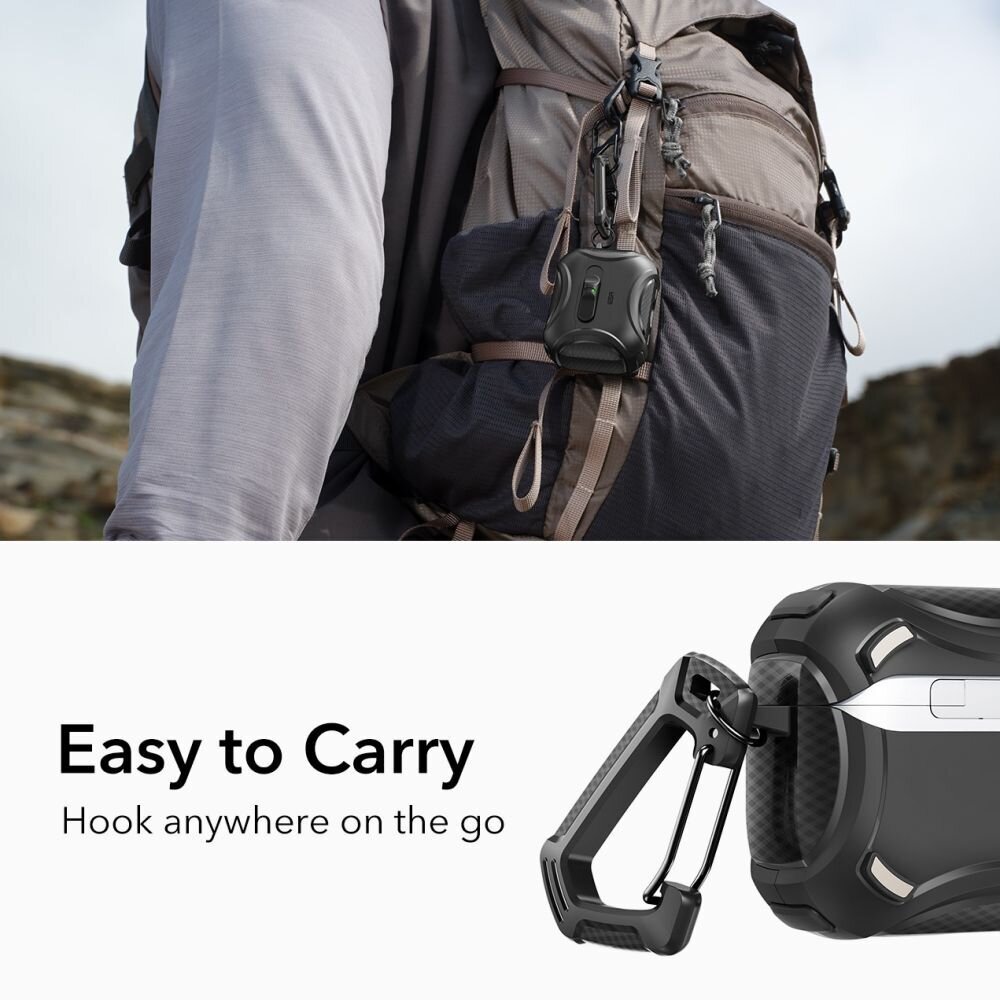 AirPods Pro 3 ESR Cyber FlickLock MagSafe dėklas – juodas 2