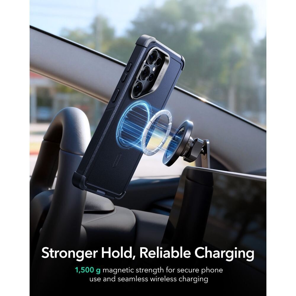 Samsung Galaxy S26 Ultra ESR Cyber Tough Kickstand MagSafe dėklas – tamsiai mėlynas 5 Samsung Galaxy S26 Ultra ESR Cyber Tough Kickstand MagSafe dėklas – tamsiai mėlynas 5