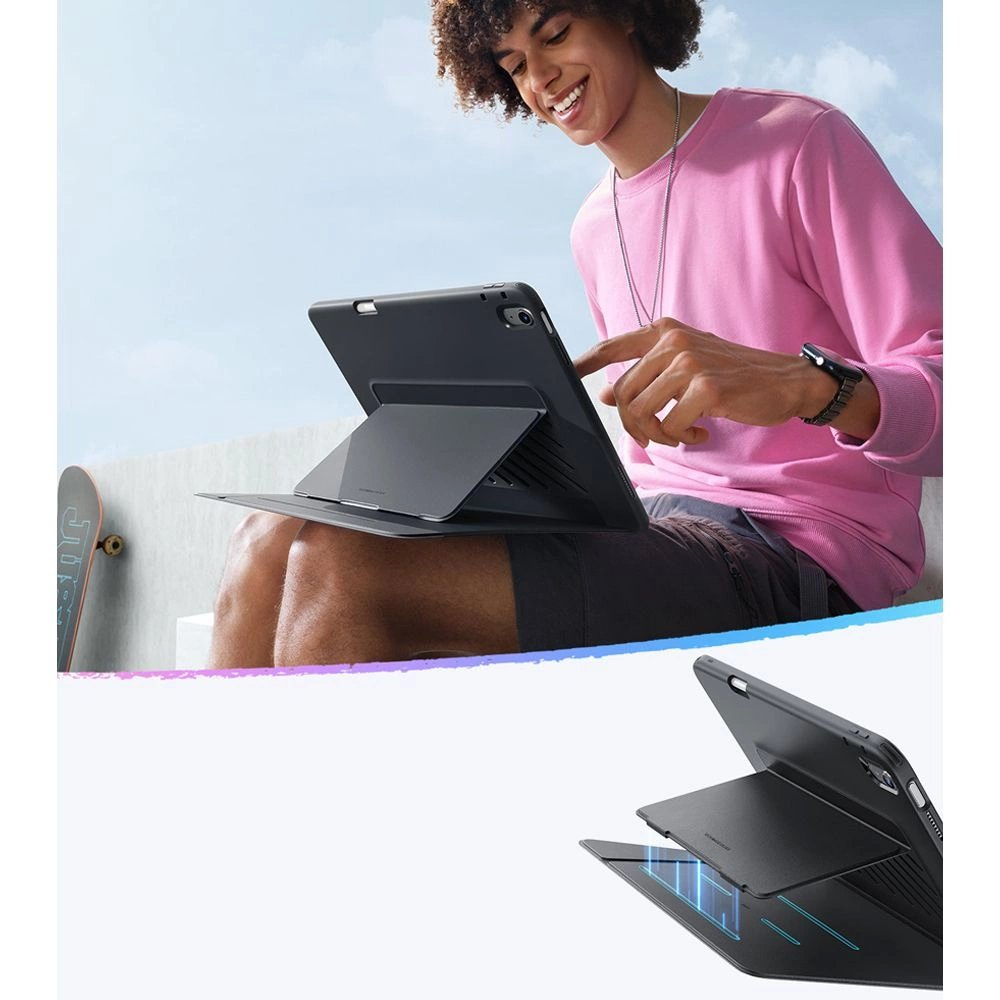 iPad 10.9" 2022 / 11" 2025 – ESR Flip Hybrid dėklas - Juodas 6 iPad 10.9" 2022 / 11" 2025 – ESR Flip Hybrid dėklas - Juodas 6