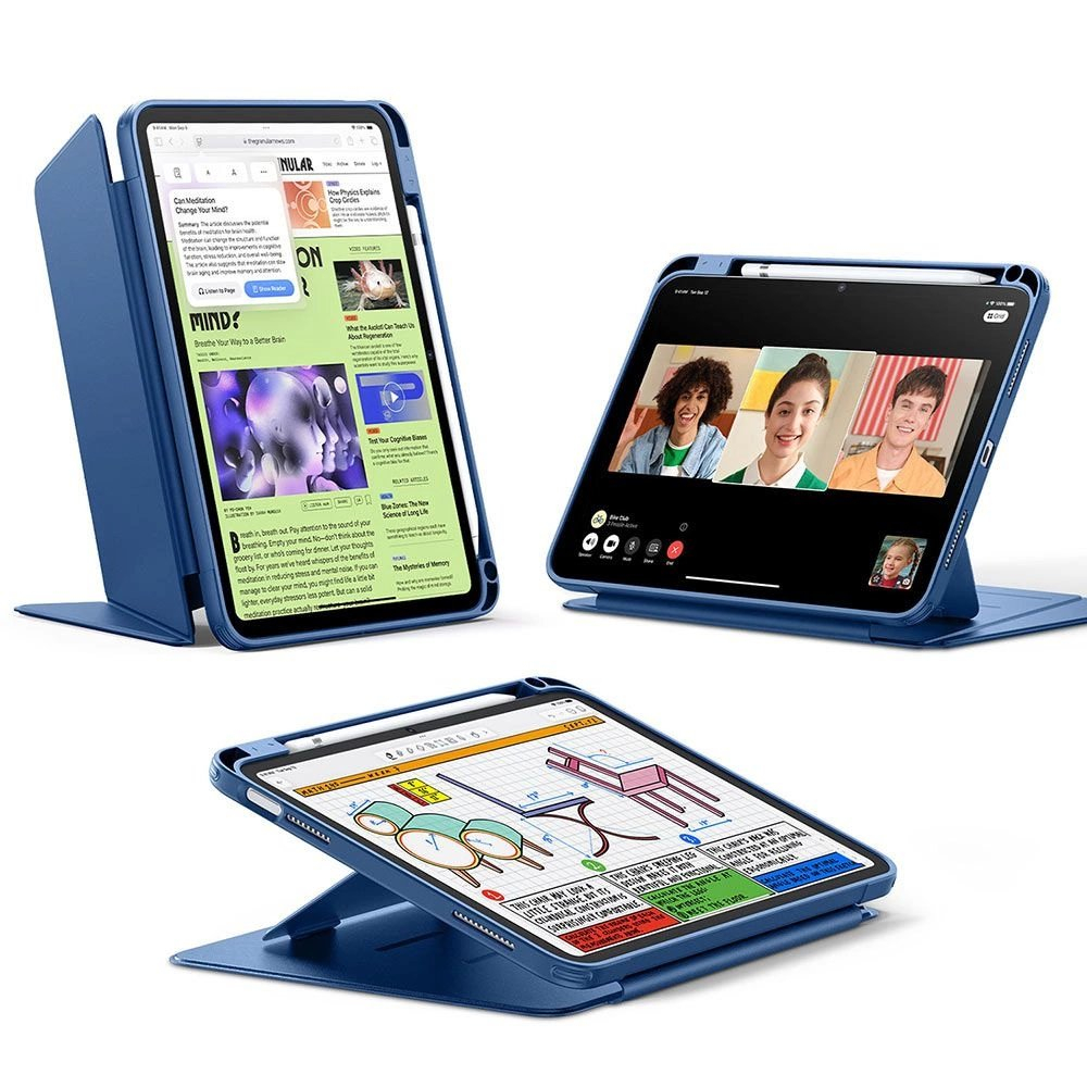 iPad 10.9” 2022 / iPad 11” 2024 ESR Flip Hybrid dėklas - mėlynas 1