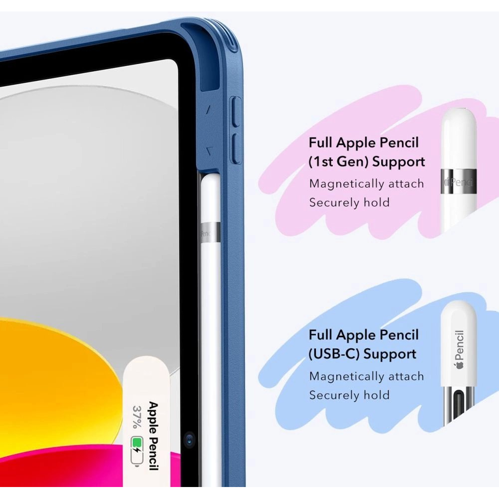iPad 10.9” 2022 / iPad 11” 2024 ESR Flip Hybrid dėklas - mėlynas 3