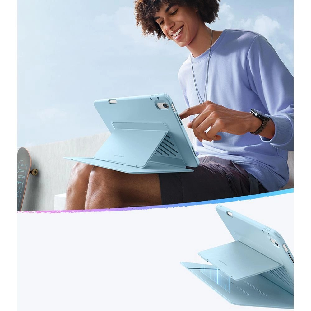 iPad Air 13" 1 / 2 – ESR Flip Hybrid dėklas - Mėlynas 6