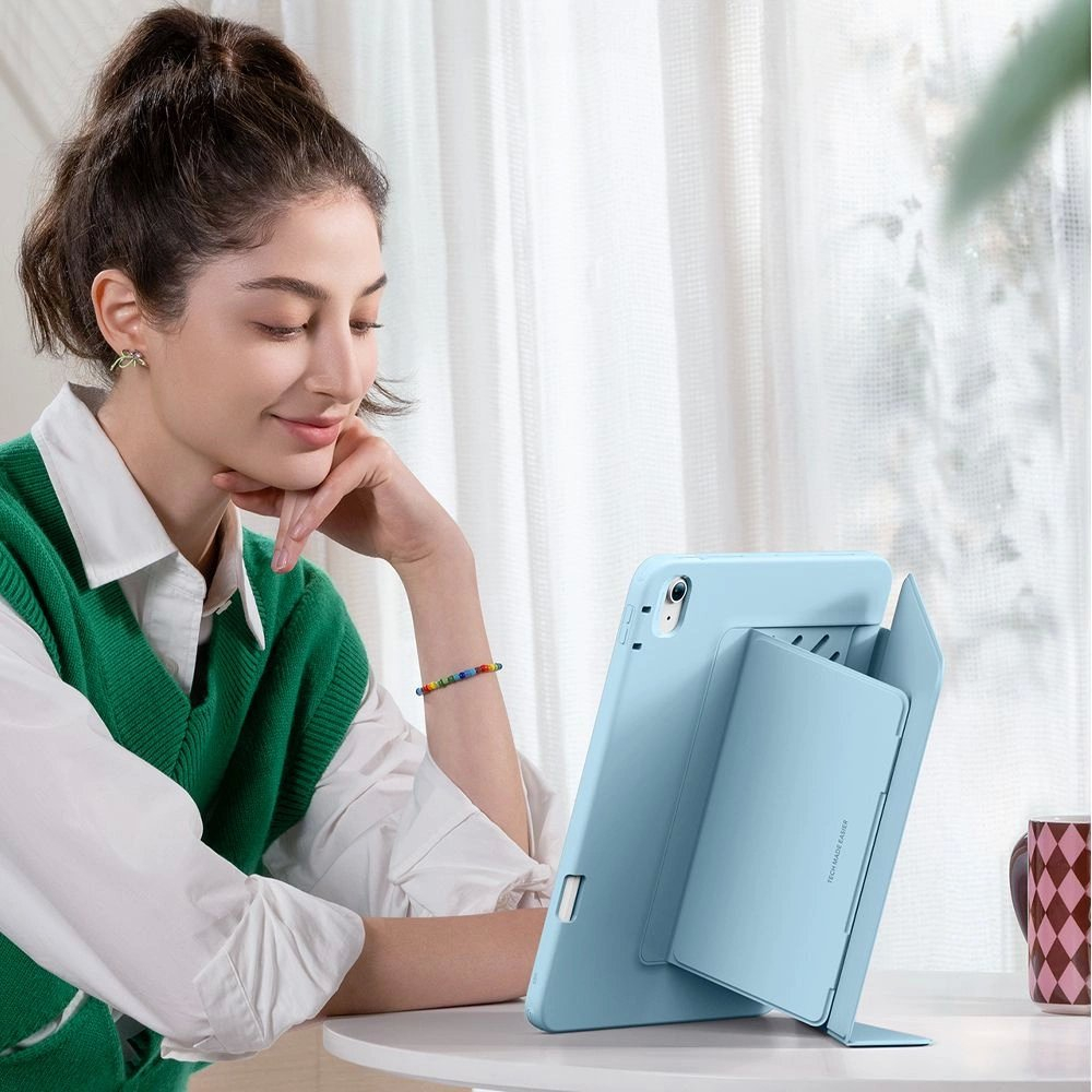 iPad Air 13" 1 / 2 – ESR Flip Hybrid dėklas - Mėlynas 7