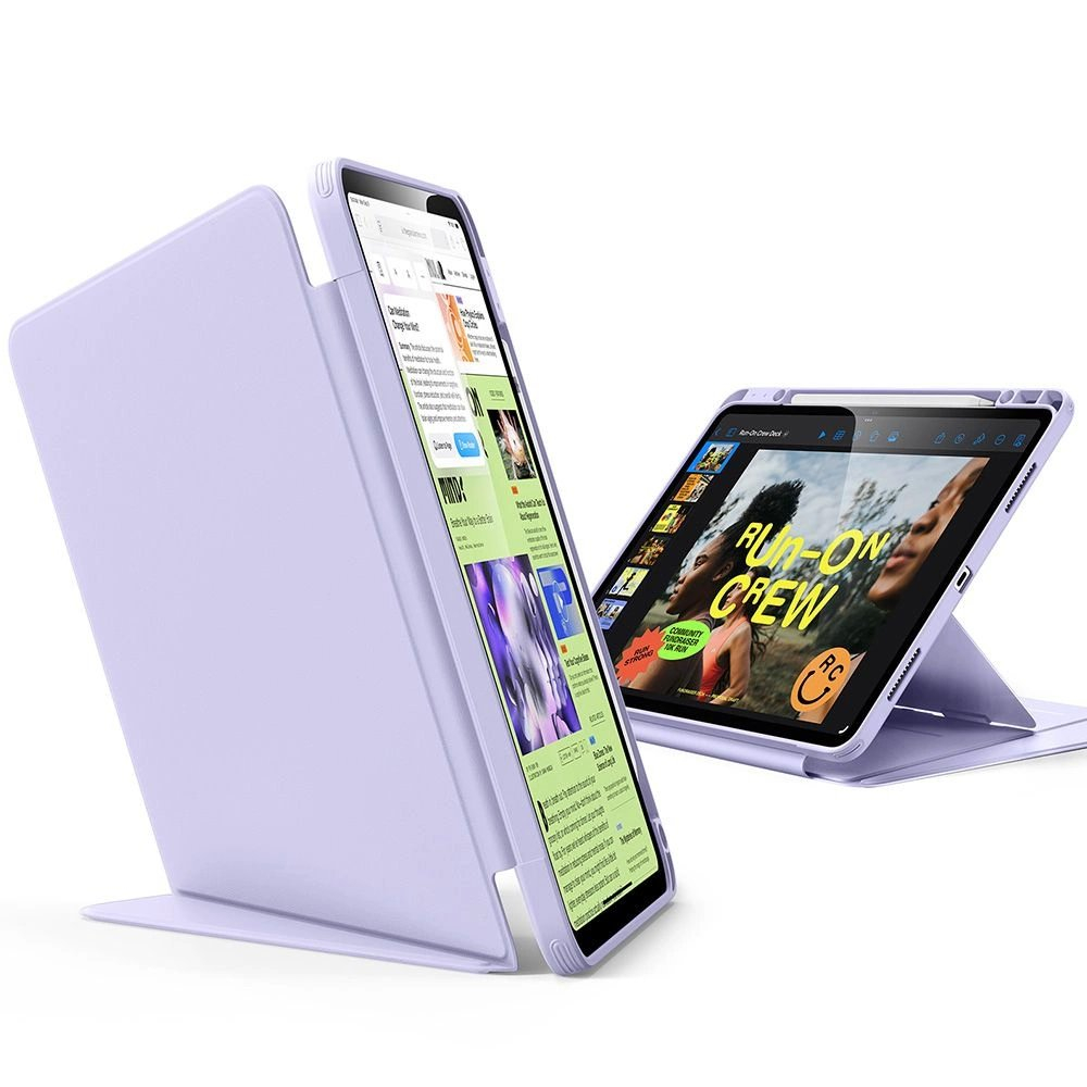 iPad Air 13" 1 / 2 – ESR Flip Hybrid dėklas - Violetinis