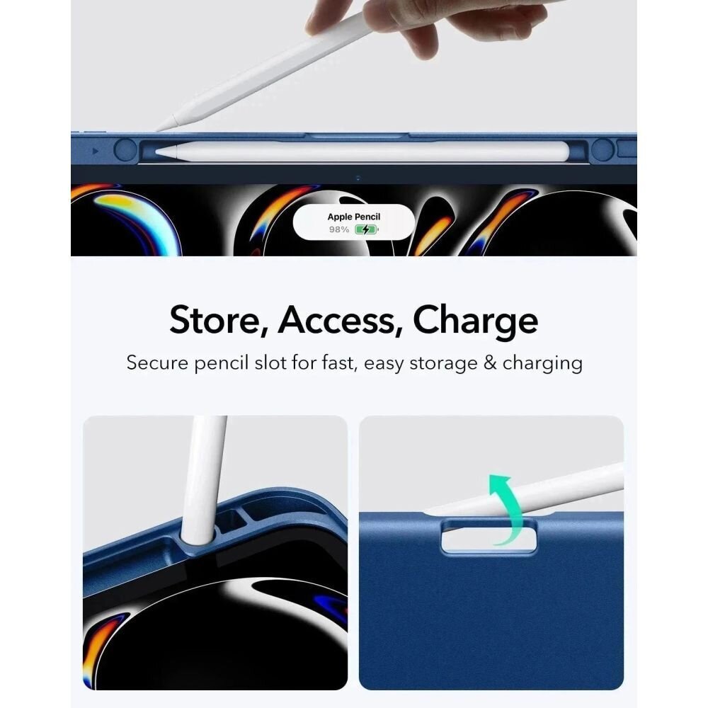 iPad Pro 11" (5 / 6 karta, 2024–2025) ESR Flip Hybrid dėklas – tamsiai mėlynas 2 iPad Pro 11" (5 / 6 karta, 2024–2025) ESR Flip Hybrid dėklas – tamsiai mėlynas 2