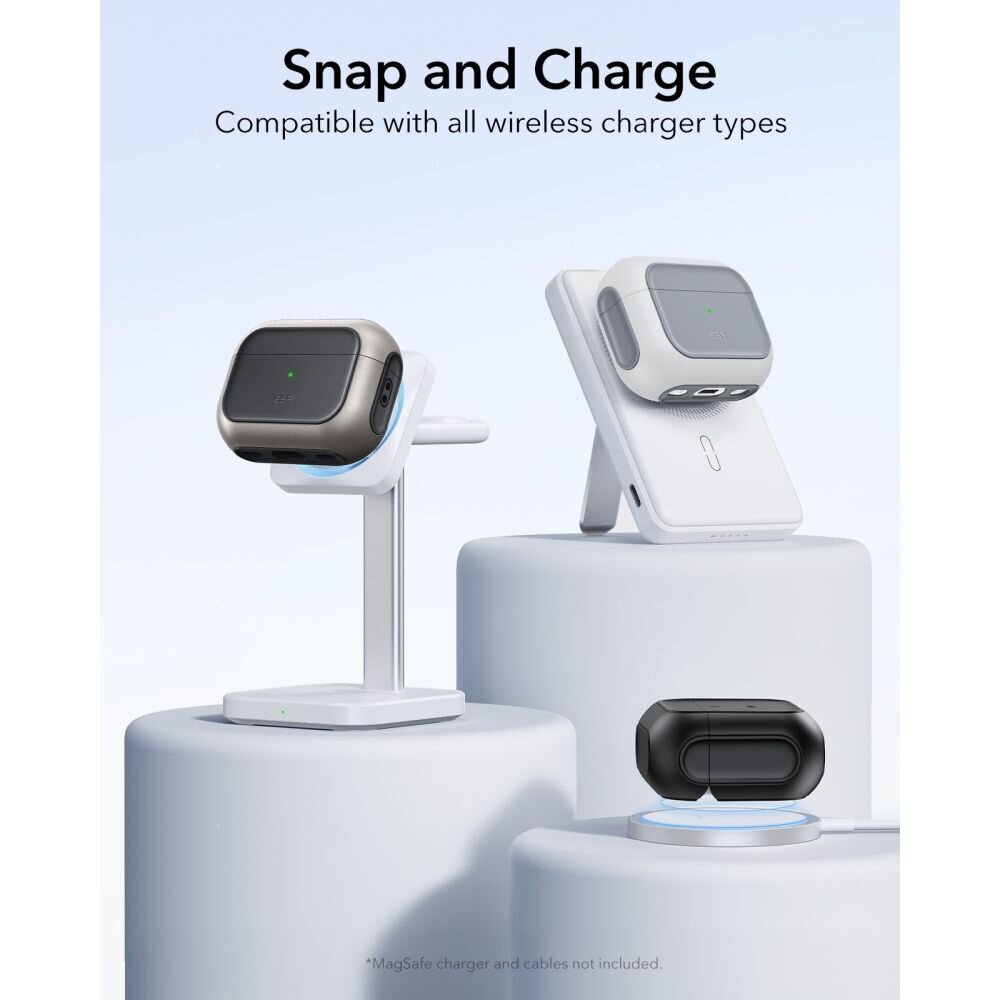 AirPods Pro 3 ESR Orbit HaloLock MagSafe dėklas – baltas 2