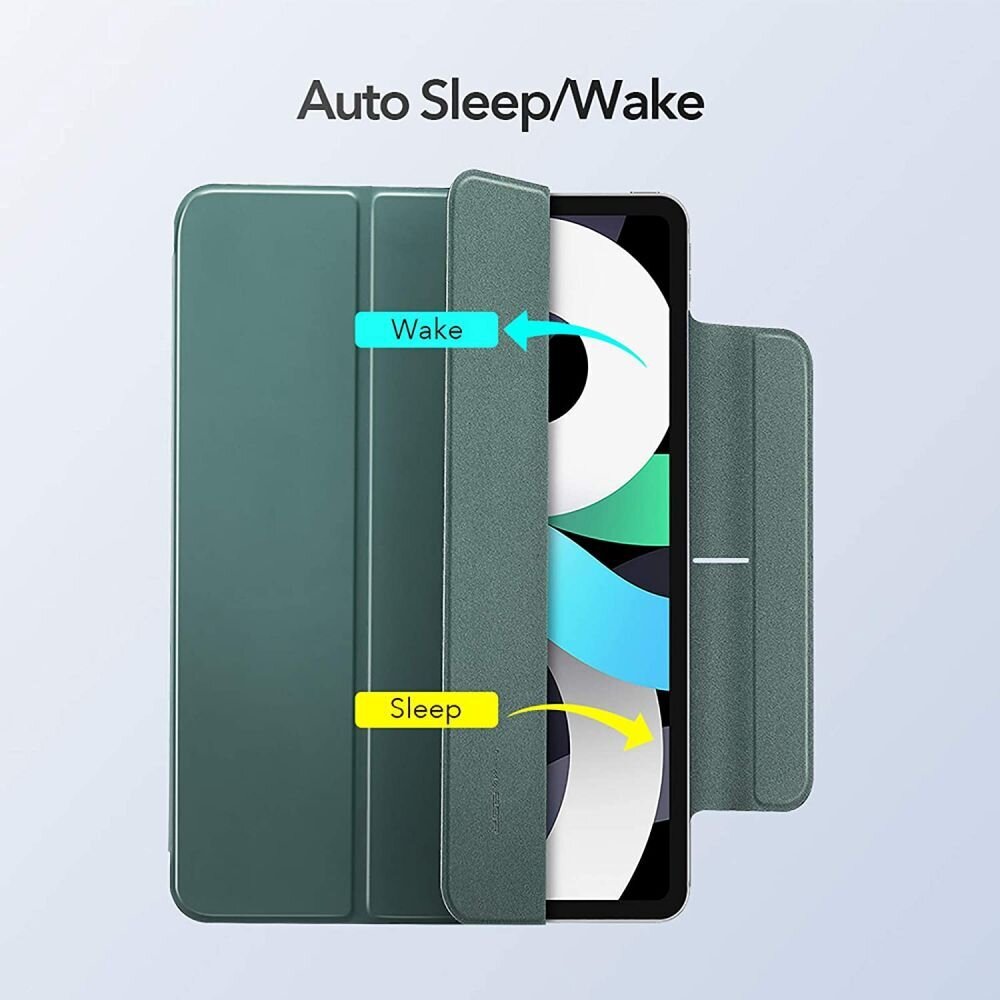 iPad Air 4 (2020) / iPad Air 5 (2022) ESR Rebound Magnetic dėklas – žalias 4 iPad Air 4 (2020) / iPad Air 5 (2022) ESR Rebound Magnetic dėklas – žalias 4